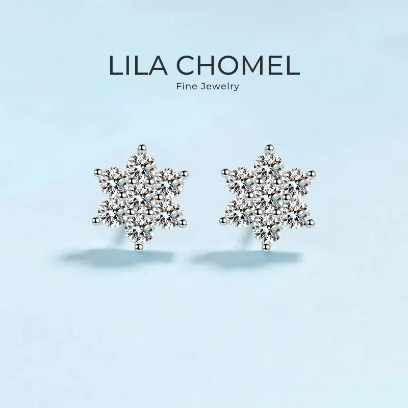 Birthday Gift 18K White Gold Earplug Stud Earrings Women Engagement Moissanite Diamond 1.4CT Snowflake Girl Wedding Fine Jewelry
Birthday Gift 18K White Gold Earplug Stud Earrings Women Engagement Moissanite Diamond 1.4CT Snowflake Girl Wedding Fine Jewelry
