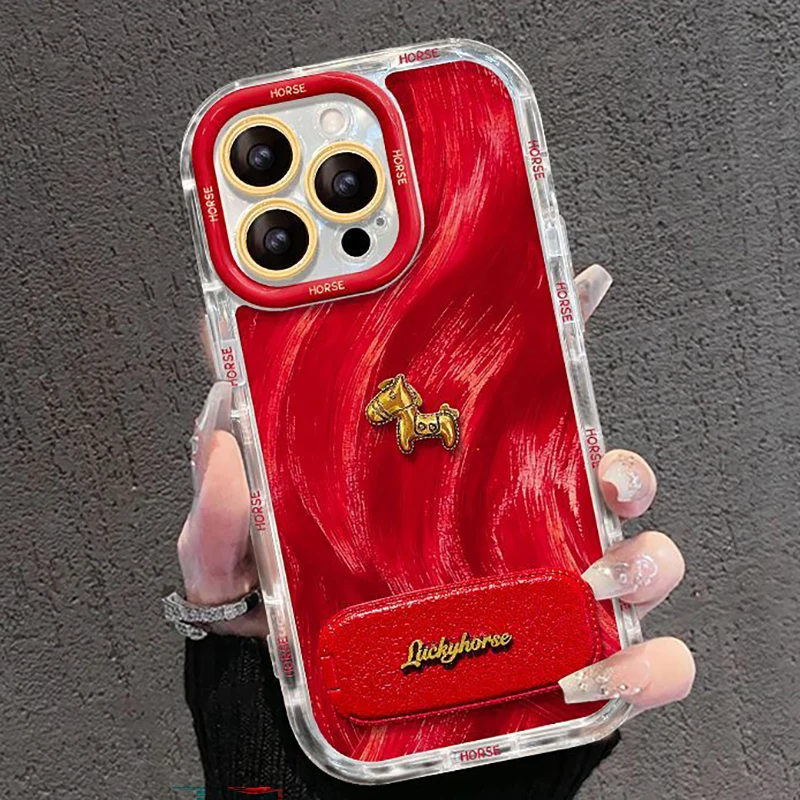 For iPhone 12 13 14 15 16 17 Pro Max Case with Stand Metal Pony Red Coque Cute Horse Soft Cover Fundas
For iPhone 12 13 14 15 16 17 Pro Max Case with Stand Metal Pony Red Coque Cute Horse Soft Cover Fundas