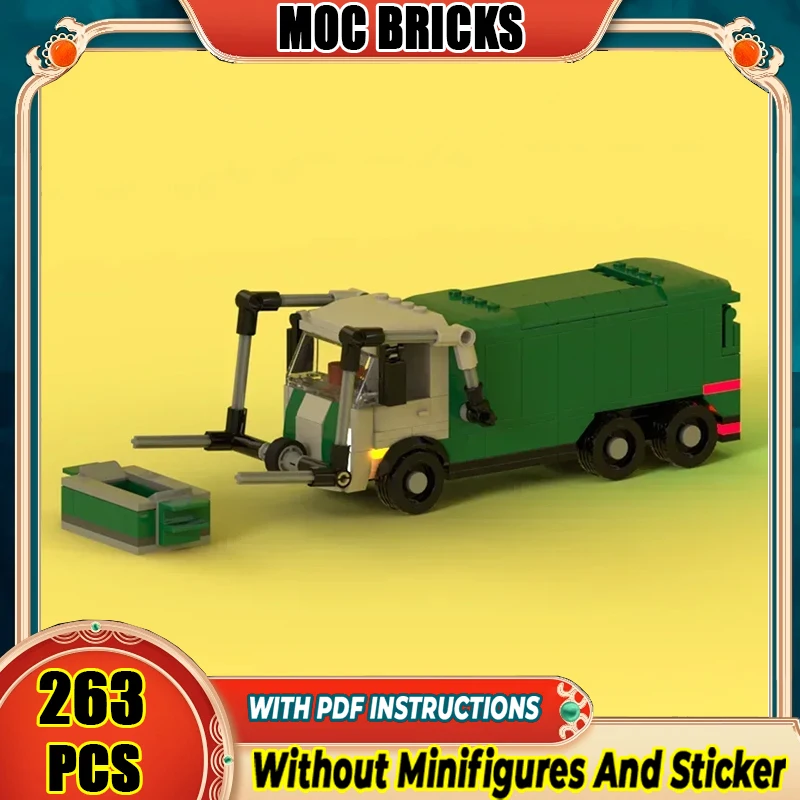 City Cars Model Moc Building Blocks Garbage Truck Model Technology Brick DIY Assembly Construction Toy Holiday Birthday Gifts
City Cars Model Moc Building Blocks Garbage Truck Model Technology Brick DIY Assembly Construction Toy Holiday Birthday Gifts