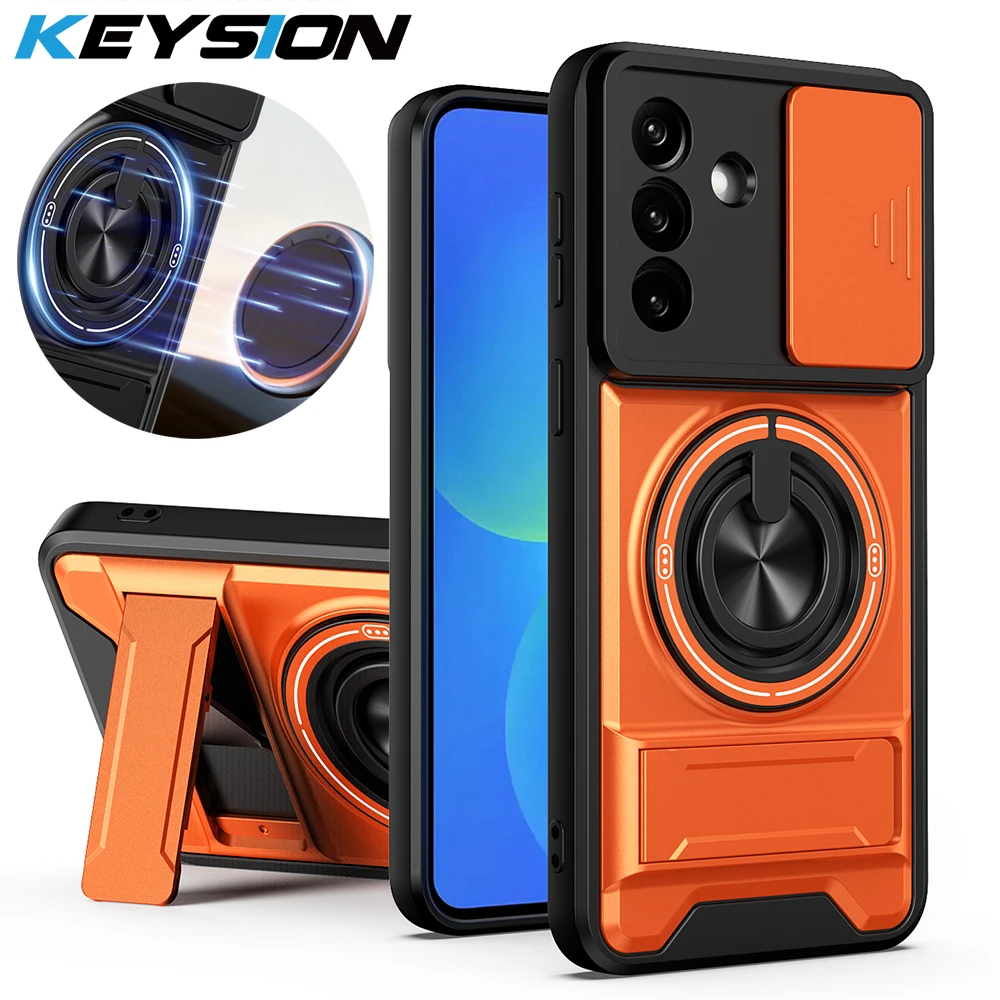 KEYSION Magnetic Phone Case for Samsung Galaxy A57 5G A37 5G Slide Camera Protection Upright Kickstand 360 Ring Shockproof Cover
KEYSION Magnetic Phone Case for Samsung Galaxy A57 5G A37 5G Slide Camera Protection Upright Kickstand 360 Ring Shockproof Cover