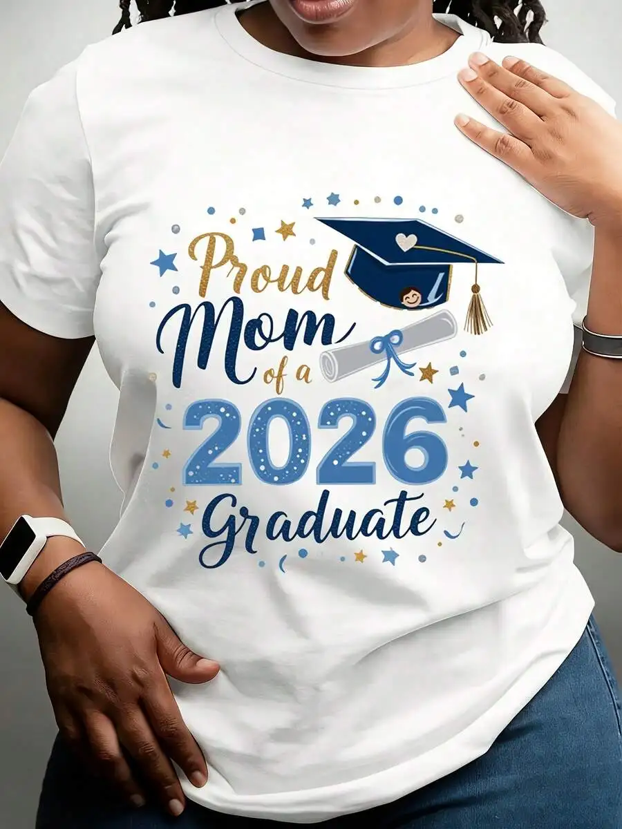 Proud Mom Of 2026 Graduate Celebration T-Shirt For Mother Senior Year Milestone Apparel
Proud Mom Of 2026 Graduate Celebration T-Shirt For Mother Senior Year Milestone Apparel