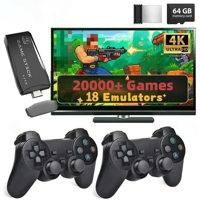 Video Game 4K HD M8 Retro Game Console 64GB Double Wireless Controller For 20000 Retro Games Consolas Kid Xmas Gift
Video Game 4K HD M8 Retro Game Console 64GB Double Wireless Controller For 20000 Retro Games Consolas Kid Xmas Gift