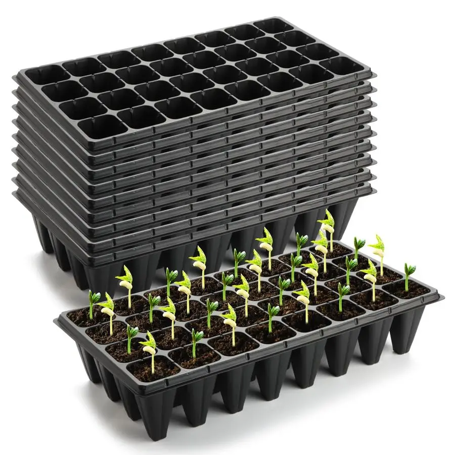 Pack 32 Cell Seed Starter Trays Extra Deep 4.33 Plastic Nursery Trays, 20 x 10Fits Standard 1020 Flats
Pack 32 Cell Seed Starter Trays Extra Deep 4.33 Plastic Nursery Trays, 20 x 10Fits Standard 1020 Flats