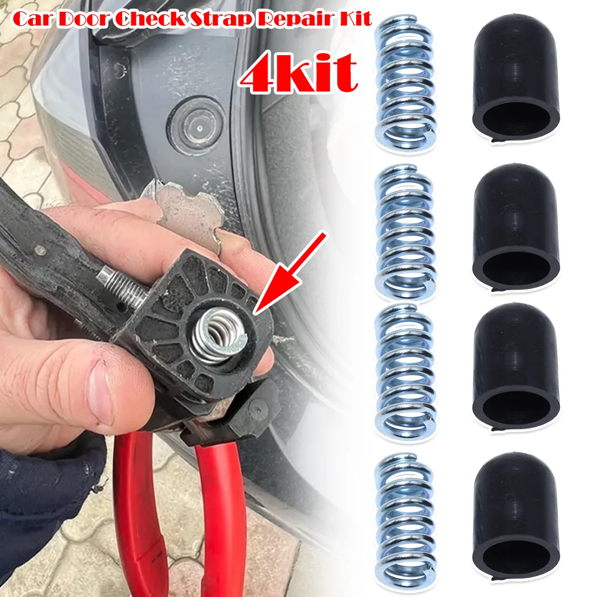 4kit For Opel ZAFIRA B ASTRA H III INSIGNIA I A 0G-A New Door Check Strap Limiter Repair Kit Stopper Damping Spring Clips Black
4kit For Opel ZAFIRA B ASTRA H III INSIGNIA I A 0G-A New Door Check Strap Limiter Repair Kit Stopper Damping Spring Clips Black