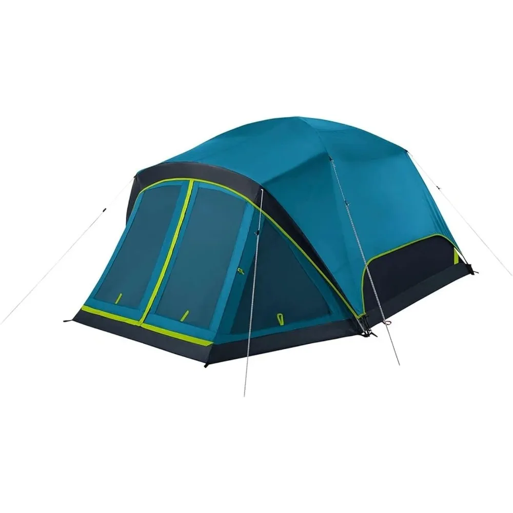 The camping tent adopts a dark room and a shielded porch, which is windproof. The tent for 4/6 people blocks 90% of the sunlight
The camping tent adopts a dark room and a shielded porch, which is windproof. The tent for 4/6 people blocks 90% of the sunlight