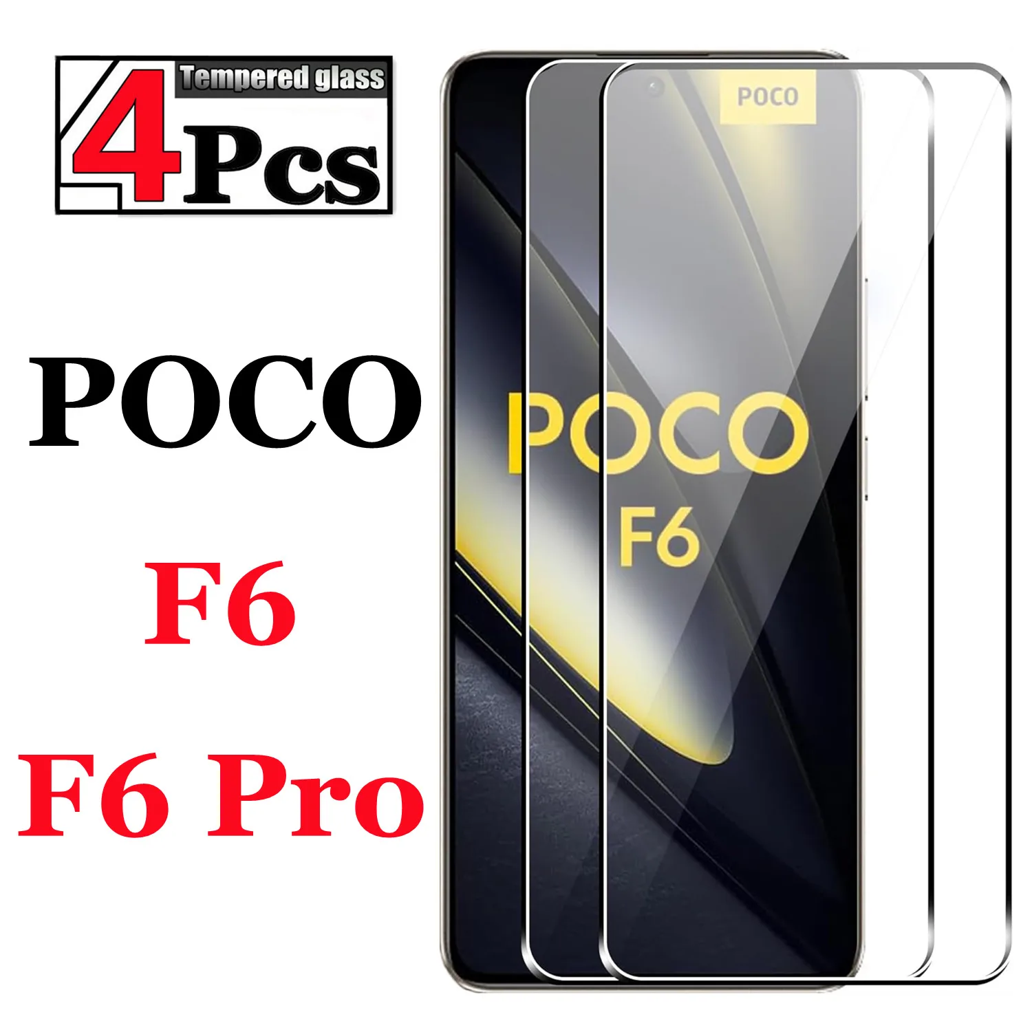 1/4Pcs HD+ high-quality Tempered Glass For Poco F6 F6 Pro Screen Protector Glass Film
1/4Pcs HD+ high-quality Tempered Glass For Poco F6 F6 Pro Screen Protector Glass Film
