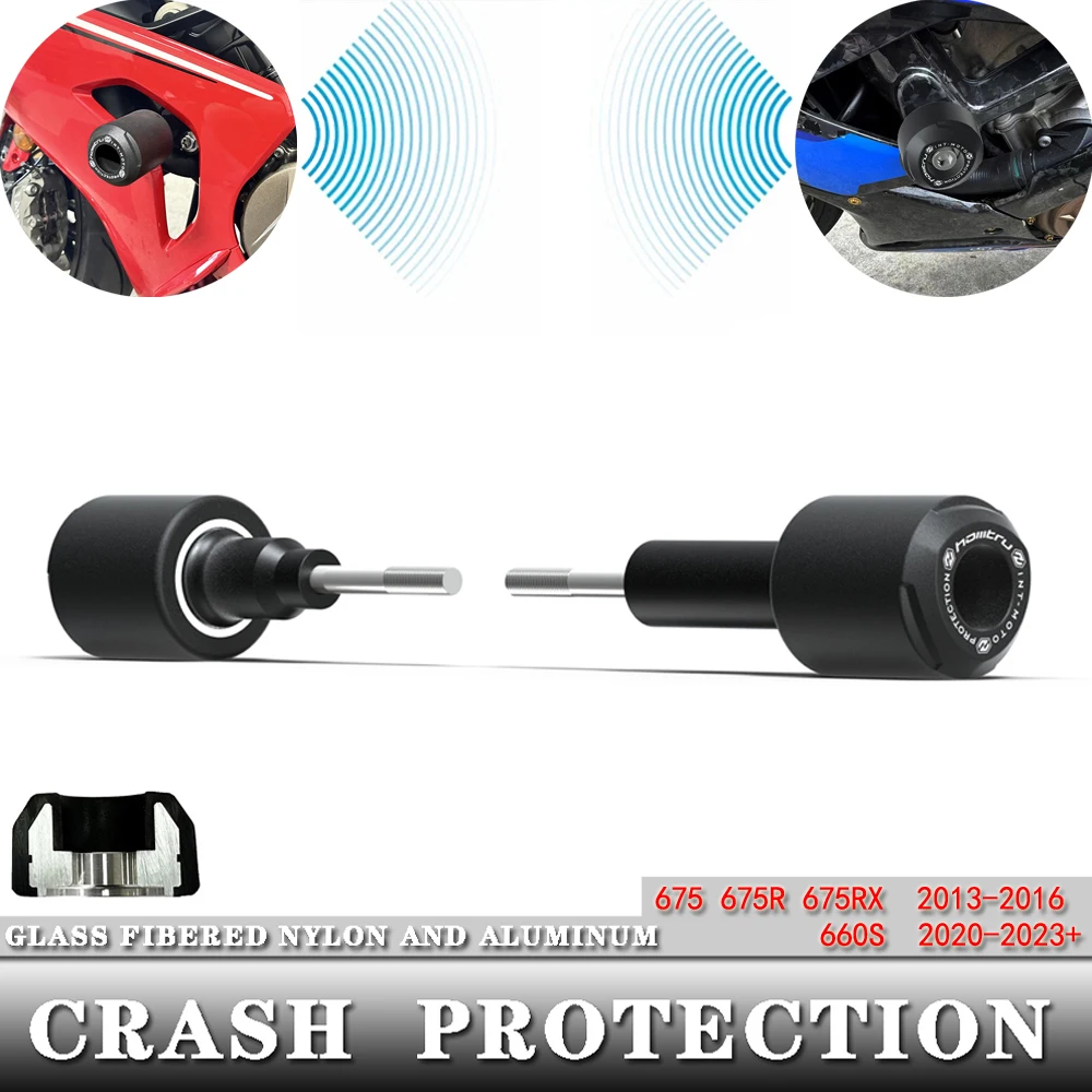 Для Street Triple 675 675R 675RX 2013 2014 2015 2016/Street Triple 660S 2020-2023 мотоциклетные защитные бобины 
Для Street Triple 675 675R 675RX 2013 2014 2015 2016/Street Triple 660S 2020-2023 мотоциклетные защитные бобины