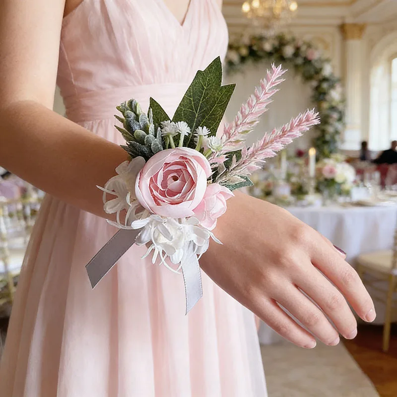 6 шт. браслетов-корсажей для запястья, свадебные аксессуары для жениха, подружек невесты, невесты, цветочные браслеты, искусственные розы, для выпускного вечера
6 шт. браслетов-корсажей для запястья, свадебные аксессуары для жениха, подружек невесты, невесты, цветочные браслеты, искусственные розы, для выпускного вечера