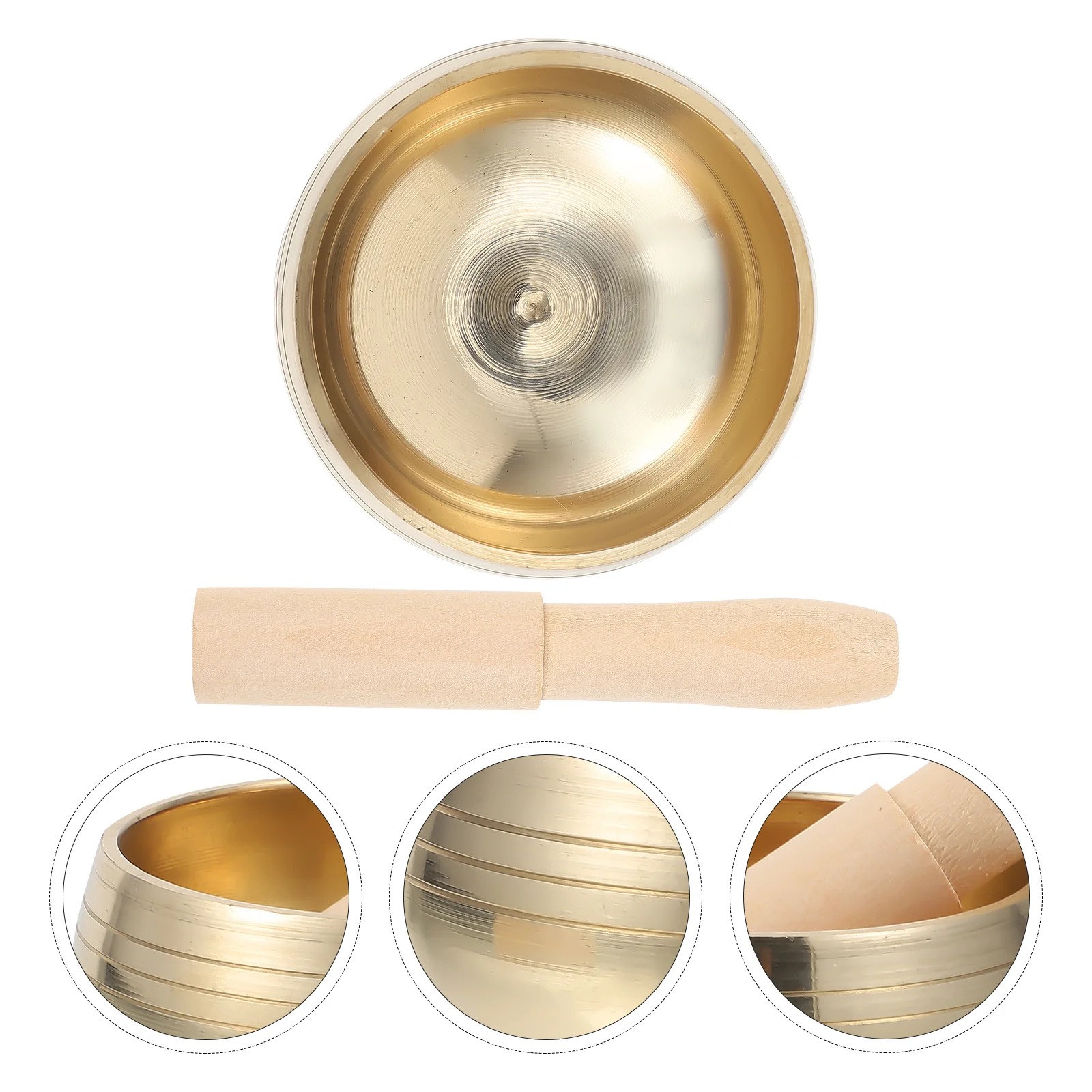 Musical Yoga Meditation Bowl Chimes Tibetan Suond Holder Bell Golden with Mallet
Musical Yoga Meditation Bowl Chimes Tibetan Suond Holder Bell Golden with Mallet