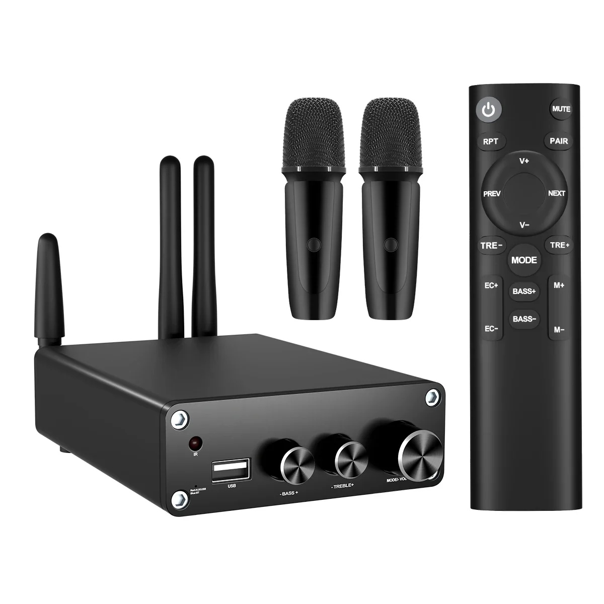 Bluetooth TPA3116D2 Audio Power Amplifier 100W*2 Home Theater Wireless Microphone USB Mini HiFi Stereo Class D Amp
Bluetooth TPA3116D2 Audio Power Amplifier 100W*2 Home Theater Wireless Microphone USB Mini HiFi Stereo Class D Amp