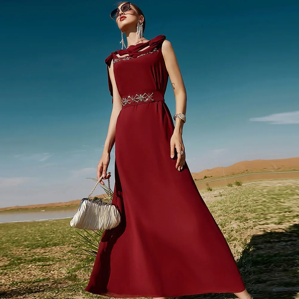 Luxury Rhinestone Party Gown Vestido Islam Long Dress Ramadan Robe Dubai Kaftan Moroccan Women Muslim Evening Dresses Abaya Eid
Luxury Rhinestone Party Gown Vestido Islam Long Dress Ramadan Robe Dubai Kaftan Moroccan Women Muslim Evening Dresses Abaya Eid