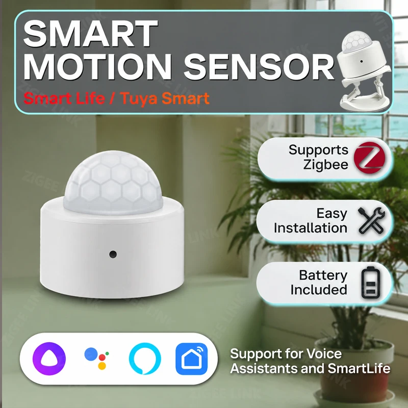 Motion Sensor Zigbee 3.0 Smart Human Body PIR Sensor Infrared Detector Security Alarm Sensor Support Z2M Home Assistant
Motion Sensor Zigbee 3.0 Smart Human Body PIR Sensor Infrared Detector Security Alarm Sensor Support Z2M Home Assistant