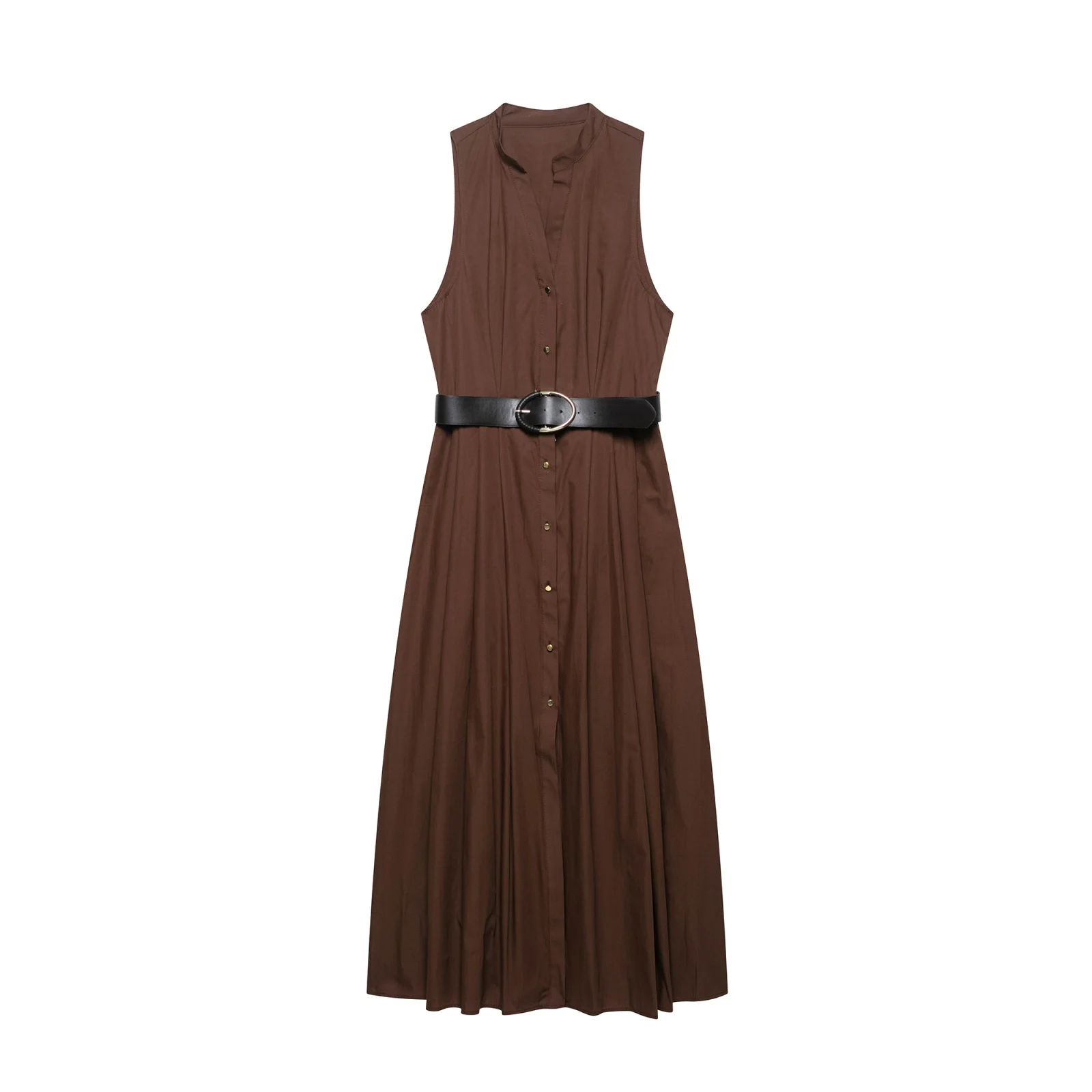 PB&ZA2025 Summer new women's casual fashion simple temperament with belt V-neck sleeveless MIDI dress
PB&ZA2025 Summer new women's casual fashion simple temperament with belt V-neck sleeveless MIDI dress