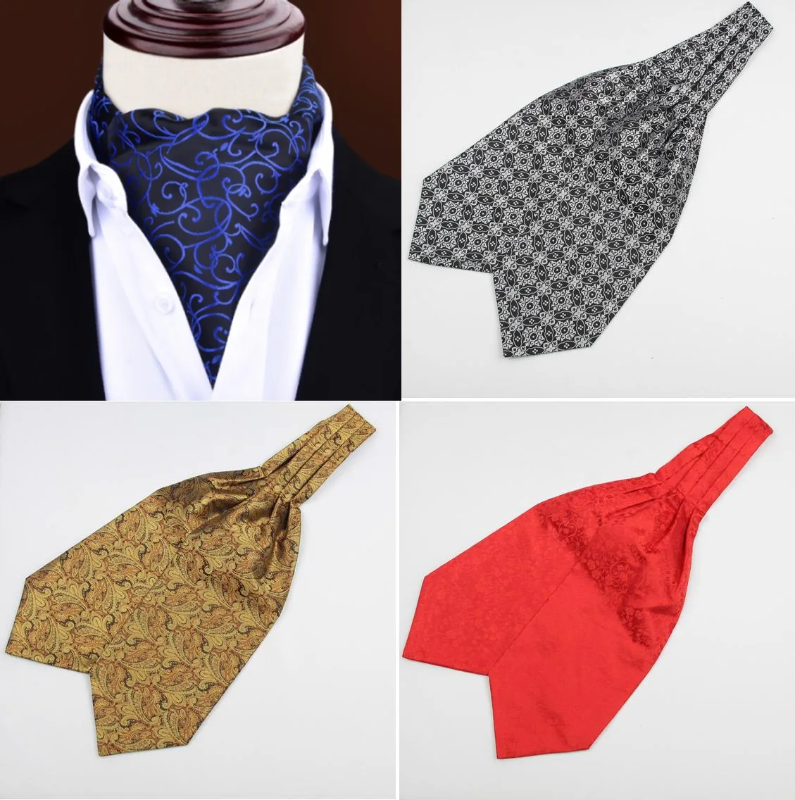 Luxury Men's Ascot Cravat Necktie Man Cravats party Ascot Stock Vintage dress wedding Scarf ties for men formal events
Luxury Men's Ascot Cravat Necktie Man Cravats party Ascot Stock Vintage dress wedding Scarf ties for men formal events