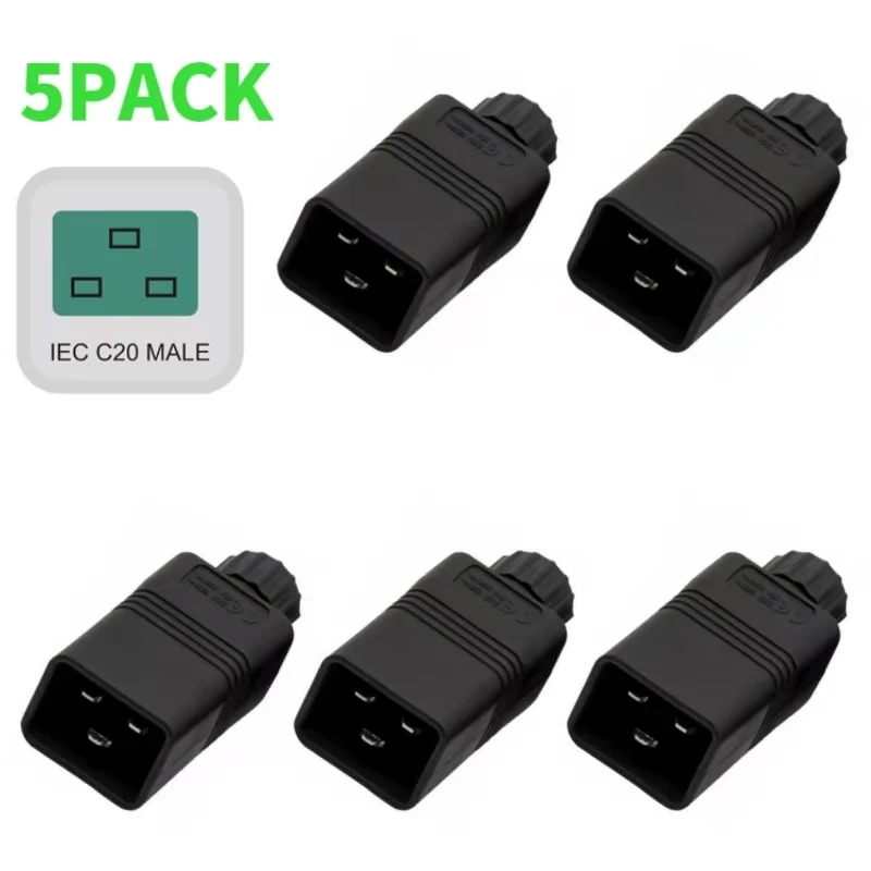 (5 УПАКОВКИ) IEC 320 C20 Rewirable DIY адаптер питания, EN 60320 C20 16A 250 В/125 В разъем питания переменного тока
(5 УПАКОВКИ) IEC 320 C20 Rewirable DIY адаптер питания, EN 60320 C20 16A 250 В/125 В разъем питания переменного тока