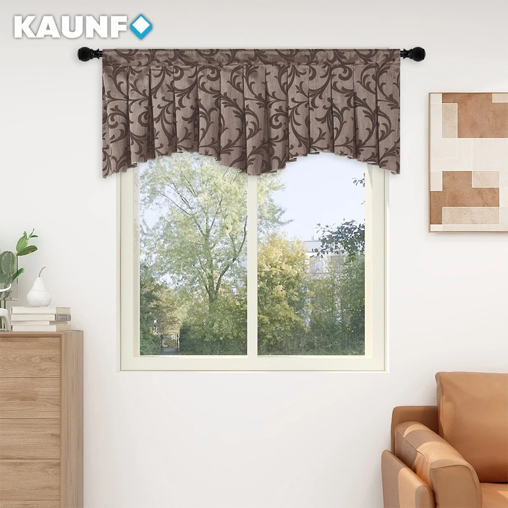 KAUNFO European Style Jacquard Curtain Valance Small Window Decor Rod Pocket Living Room Coffee Decor 1PC
KAUNFO European Style Jacquard Curtain Valance Small Window Decor Rod Pocket Living Room Coffee Decor 1PC
