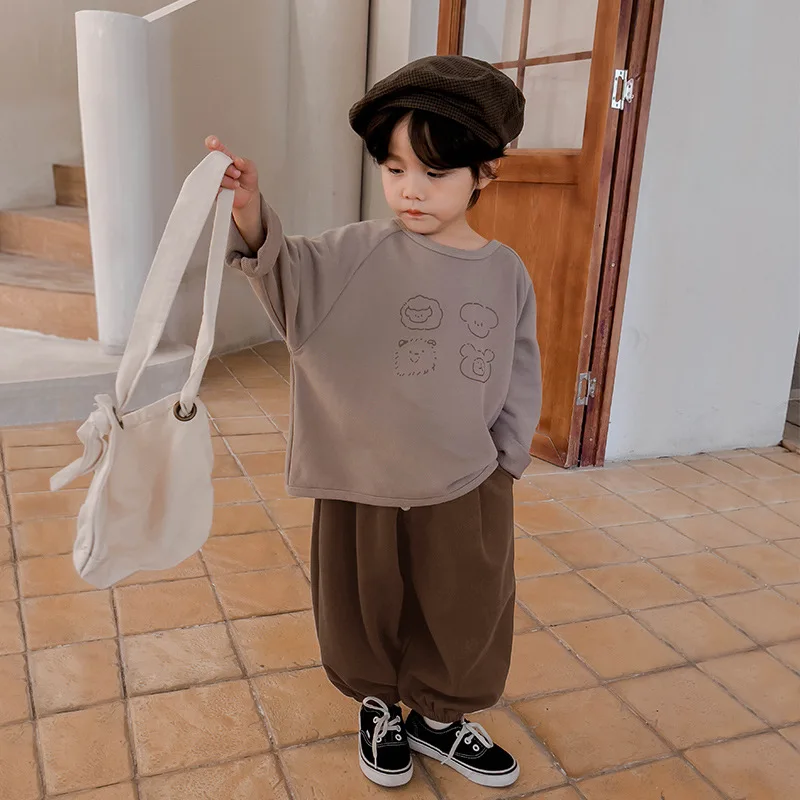 Boys Long-sleeved T-shirt 2024 Spring New Fashionable Loose Casual Top Korean Style Kids Printed Casual T Shirt Top
Boys Long-sleeved T-shirt 2024 Spring New Fashionable Loose Casual Top Korean Style Kids Printed Casual T Shirt Top