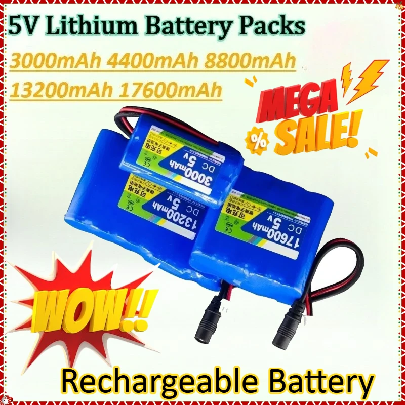 New Lithium Battery 5V Rechargeable Single Chip Microcomputer for Bluetooth Speaker LED Lamp USB Fan Replacement Battery Packs
New Lithium Battery 5V Rechargeable Single Chip Microcomputer for Bluetooth Speaker LED Lamp USB Fan Replacement Battery Packs