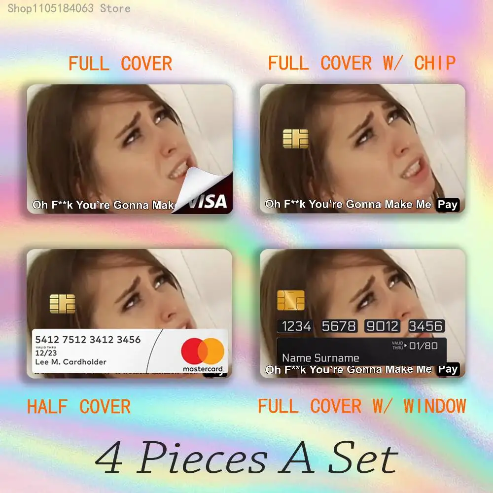 You are gonna make me pay Stickers Credit Visa Debit Bank Charge Card Bus Metro Waterproof Sticker Decal Decoration
You are gonna make me pay Stickers Credit Visa Debit Bank Charge Card Bus Metro Waterproof Sticker Decal Decoration