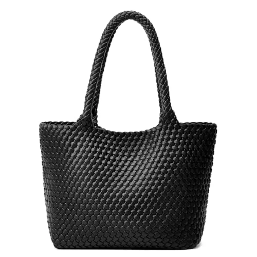 BOYATU Woven Tote Bag for Women: Vegan Leather Purse with 1 Zipper Clutch - Handwoven Tote for Travel Vacation Beach Weekend
BOYATU Woven Tote Bag for Women: Vegan Leather Purse with 1 Zipper Clutch - Handwoven Tote for Travel Vacation Beach Weekend