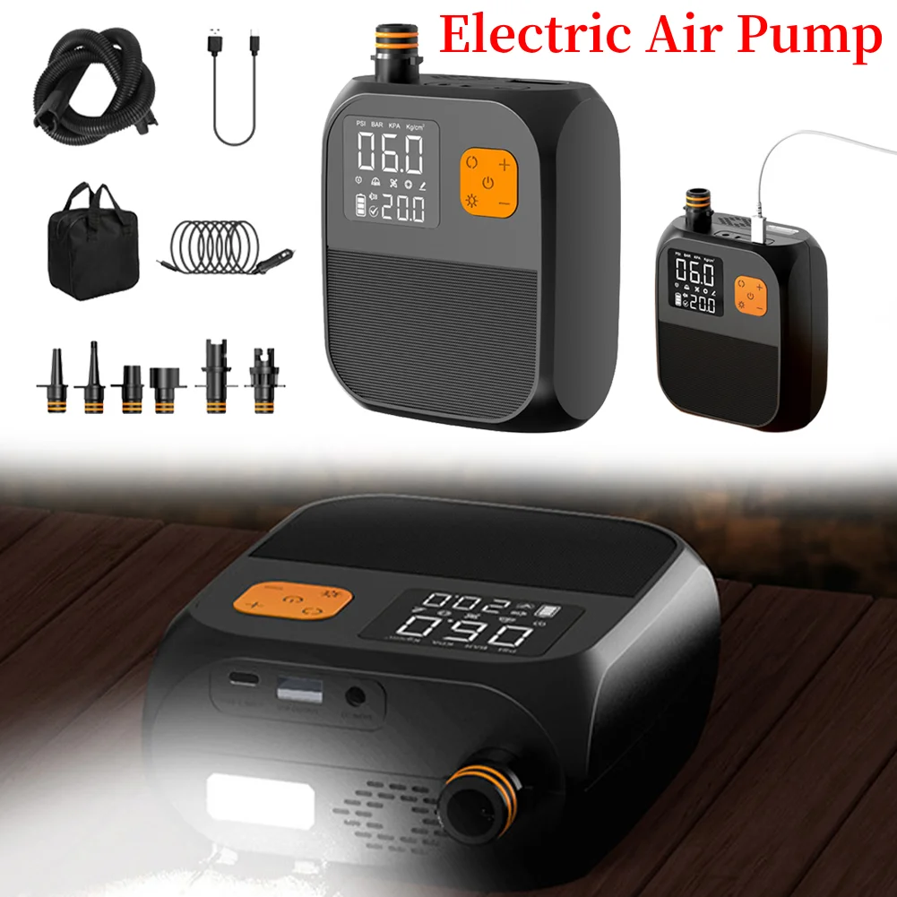 Smart Electric Pump 25PSI High Pressure Stand Up Paddle SUP Pump 8000mAh Inflation Paddle Board Pump for Kayak Boat Air Mattress
Smart Electric Pump 25PSI High Pressure Stand Up Paddle SUP Pump 8000mAh Inflation Paddle Board Pump for Kayak Boat Air Mattress