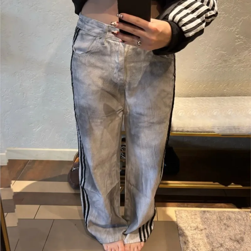 Harajuku хип-хоп уличные джинсы для отдыха мешковатые полосатые спортивные штаны с вышивкой панк повседневные широкие джинсовые брюки Y2k женские брюки
Harajuku хип-хоп уличные джинсы для отдыха мешковатые полосатые спортивные штаны с вышивкой панк повседневные широкие джинсовые брюки Y2k женские брюки