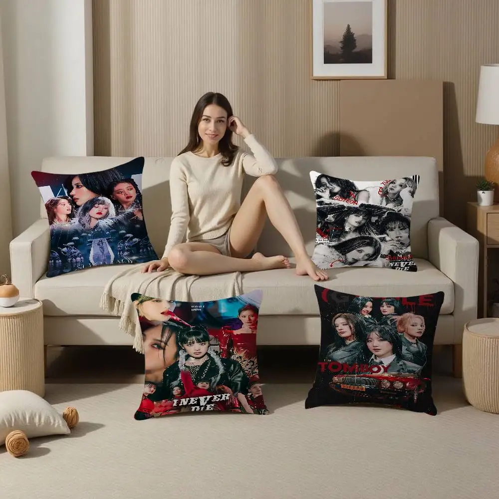 Popular K-Kpop Team I-idleS Cushion Cover Decorative Pillow Sofa Home Decor Case Pillow Cases
Popular K-Kpop Team I-idleS Cushion Cover Decorative Pillow Sofa Home Decor Case Pillow Cases