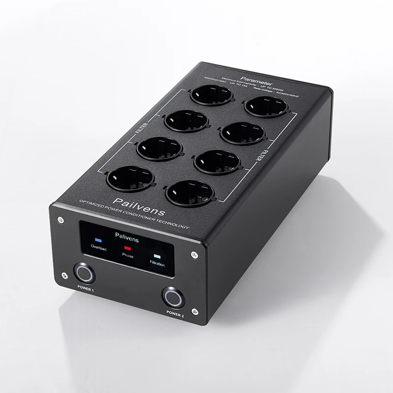 Pailvens Power Filter Power Strip Hi-fi 8-compartment Anti-interference Filter socket with LED Display Surge Protection G30
Pailvens Power Filter Power Strip Hi-fi 8-compartment Anti-interference Filter socket with LED Display Surge Protection G30