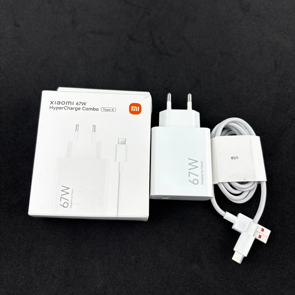 67W Xiaomi Turbo Fast Charger Set 6A Type C Cable Super Fast Charging Wall Adapter for Mi 14 13 12 17 Ultra 9 Redmi POCO EU Plug
67W Xiaomi Turbo Fast Charger Set 6A Type C Cable Super Fast Charging Wall Adapter for Mi 14 13 12 17 Ultra 9 Redmi POCO EU Plug