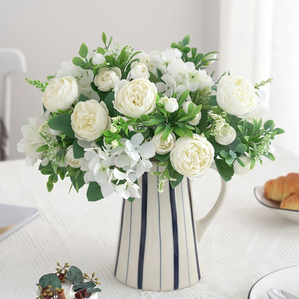 Artificial Peony Flower Bouquet Bridesmaid Wedding Decorative Silk Fake DIY Plant Lifelike Design Year Round Beautiful
Artificial Peony Flower Bouquet Bridesmaid Wedding Decorative Silk Fake DIY Plant Lifelike Design Year Round Beautiful
