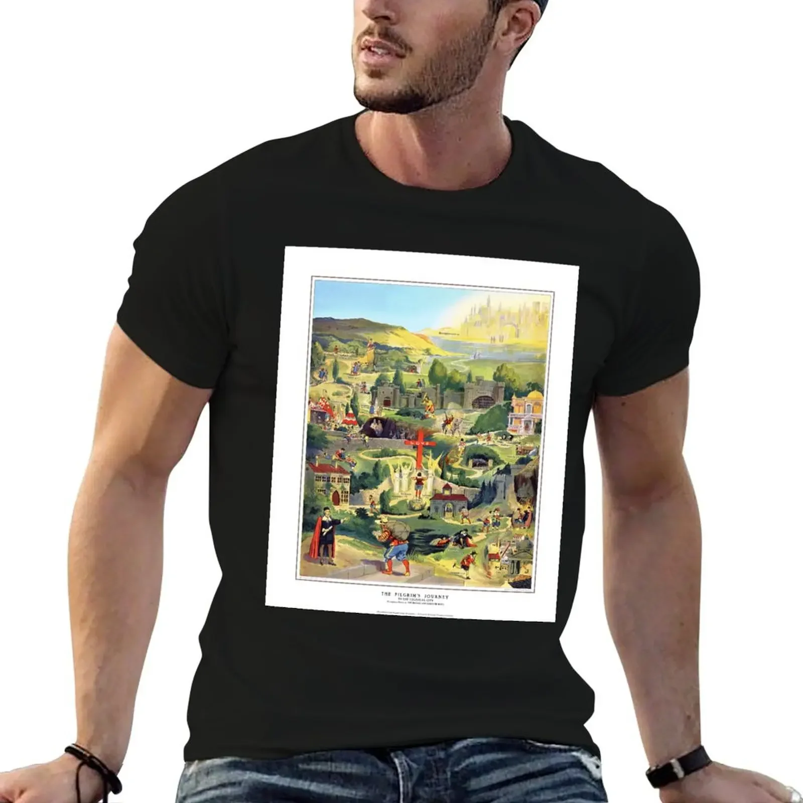 The Pilgrims Journey - with Scripture Texts T-Shirt custom t shirt Blouse anime figures clothes mens workout shirts
The Pilgrims Journey - with Scripture Texts T-Shirt custom t shirt Blouse anime figures clothes mens workout shirts