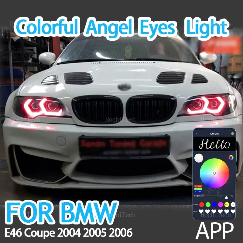 APP Remote control M4 style RGB Ring Angel Eyes LED Light Rings for BMW E46 Coupe Cabrio Convertible facelift 2004 2005 2006
APP Remote control M4 style RGB Ring Angel Eyes LED Light Rings for BMW E46 Coupe Cabrio Convertible facelift 2004 2005 2006
