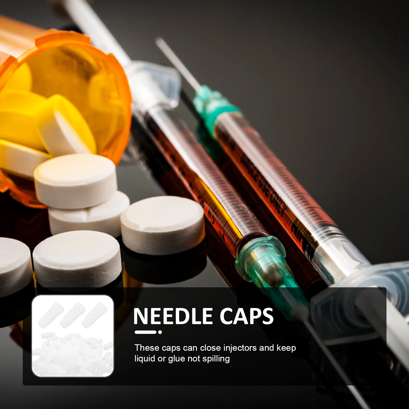 200pcs Sealing Plastic Injector Caps Caps Luer Lock Anti Leak Injector Needle Tops Practical Plastic Covers
200pcs Sealing Plastic Injector Caps Caps Luer Lock Anti Leak Injector Needle Tops Practical Plastic Covers