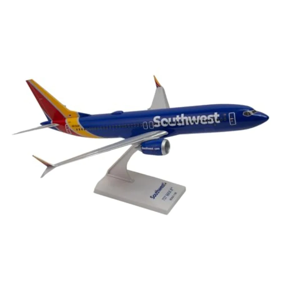 Skymarks Southwest Airlines Boeing 737 MAX 8 1:130 Scale Model with Wi-Fi Dome and Stand
Skymarks Southwest Airlines Boeing 737 MAX 8 1:130 Scale Model with Wi-Fi Dome and Stand