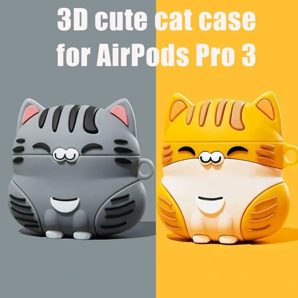 Earphone Case For AirPods 4 Cute Cartoon 3D Cat Design Silicone Cover Cute Sitting Smiling Lucky Cat Headphone Protective Cover
Earphone Case For AirPods 4 Cute Cartoon 3D Cat Design Silicone Cover Cute Sitting Smiling Lucky Cat Headphone Protective Cover