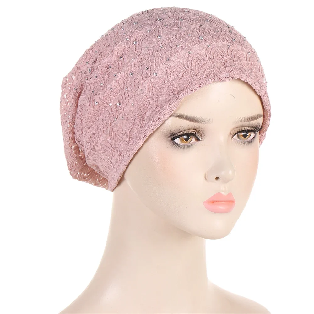Women Elastic Turban Muslim Lace Rhinestone Hijab Islam Sleep Night Caps Chemo Pullover Hat Ladies Scarf Headwrap Baggy Beanies
Women Elastic Turban Muslim Lace Rhinestone Hijab Islam Sleep Night Caps Chemo Pullover Hat Ladies Scarf Headwrap Baggy Beanies