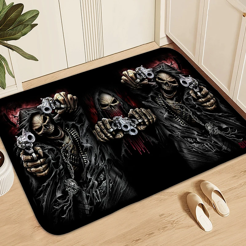 Skull Art Carpet for Bedroom Veranda Floor Mat Funny Doormat Entrance Door Washable Non-slip Kitchen Bath Rug Home Decoration
Skull Art Carpet for Bedroom Veranda Floor Mat Funny Doormat Entrance Door Washable Non-slip Kitchen Bath Rug Home Decoration