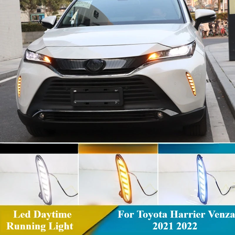 For Toyota Harrier Venza 2021 2022 2Pcs Car Led Daytime Running Light Front Fog Lamp DRL Dynamic Turn Singal 12V Daylights
For Toyota Harrier Venza 2021 2022 2Pcs Car Led Daytime Running Light Front Fog Lamp DRL Dynamic Turn Singal 12V Daylights