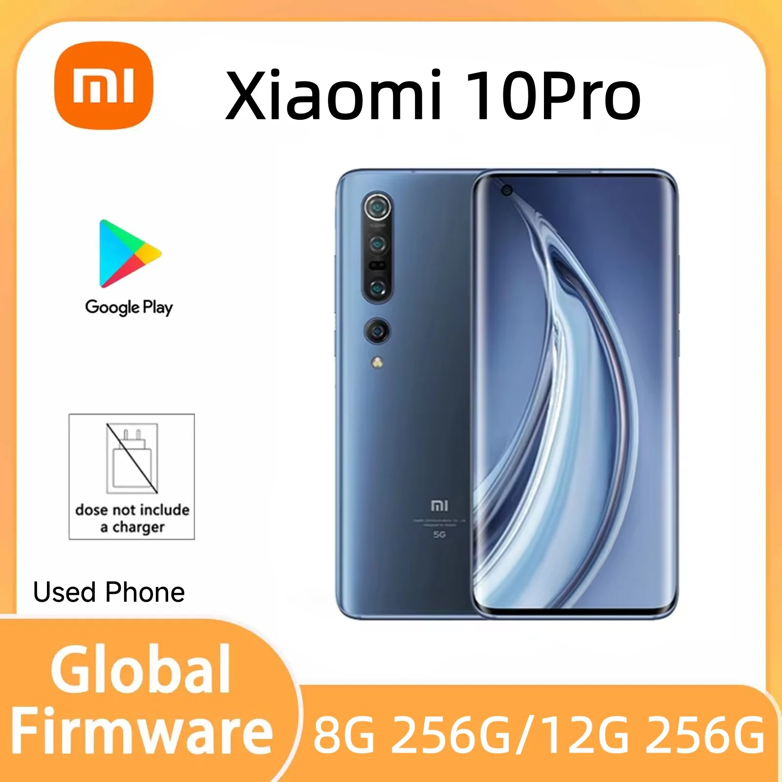 Global Firmware Original Xiaomi 10Pro HyperOS 1.0 System Smartphone Blue Snapdragon 8+256G/12+256G/12+512G Used Phone No Charger
Global Firmware Original Xiaomi 10Pro HyperOS 1.0 System Smartphone Blue Snapdragon 8+256G/12+256G/12+512G Used Phone No Charger