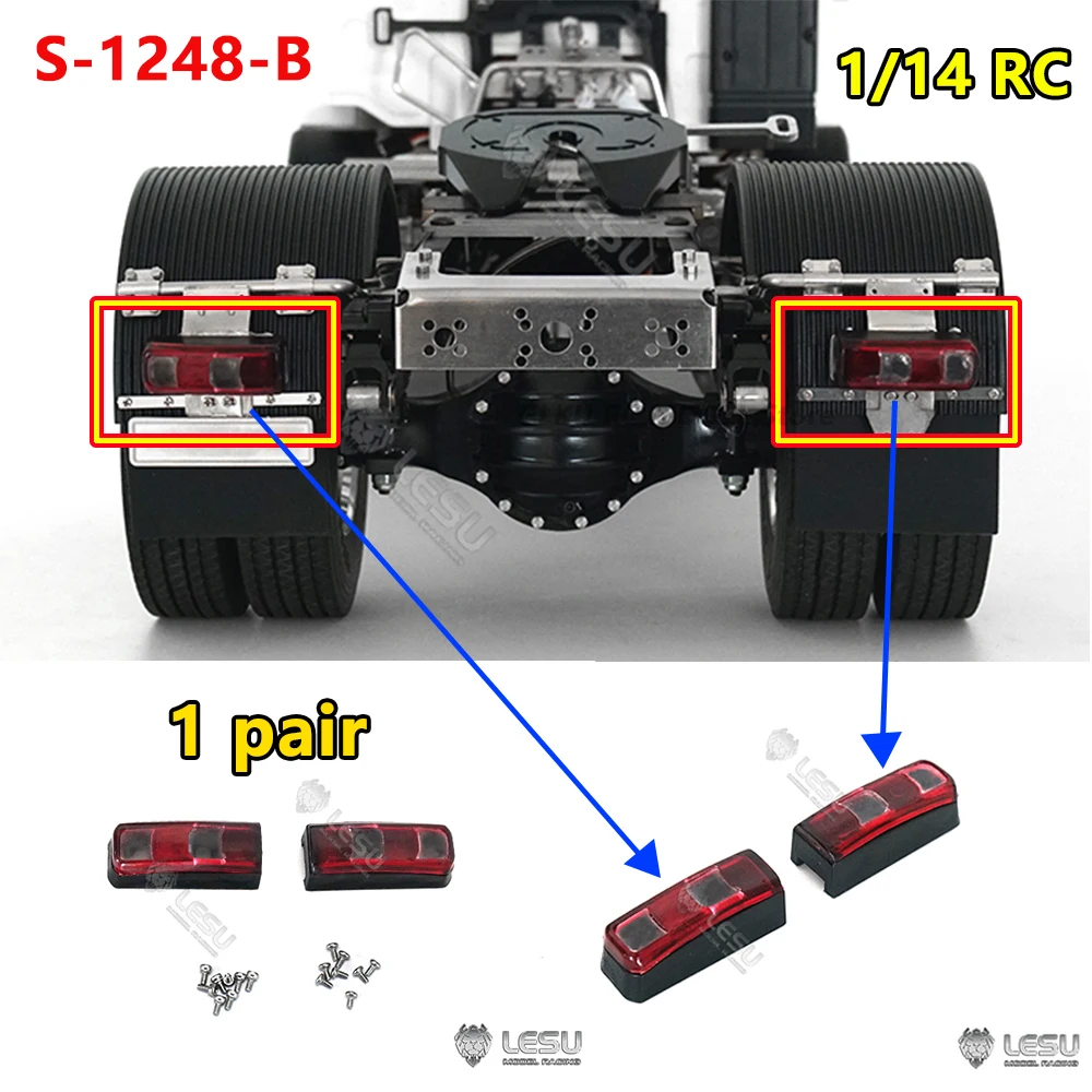 2 шт. 1/14 RC Engineering Toy Truck Задний фонарь LESU S-1248-B для Tamiya Traction Truck Самосвал Обновление нулевой модификации Запчасти
2 шт. 1/14 RC Engineering Toy Truck Задний фонарь LESU S-1248-B для Tamiya Traction Truck Самосвал Обновление нулевой модификации Запчасти