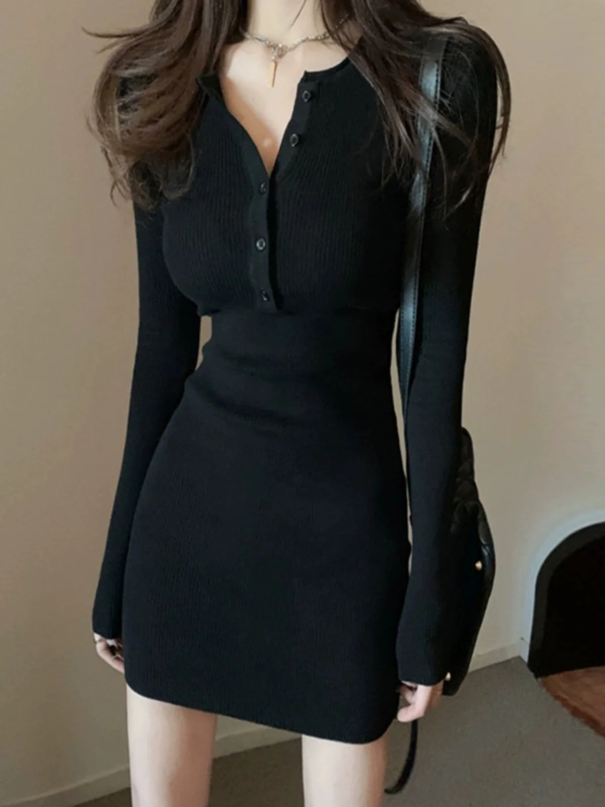 Autumn Winter Knitted Dress Women's Tight Fit Bodycon Skirt with Coat Inner Slimming Sweater Dress High Waist A-Line Skirt
Autumn Winter Knitted Dress Women's Tight Fit Bodycon Skirt with Coat Inner Slimming Sweater Dress High Waist A-Line Skirt