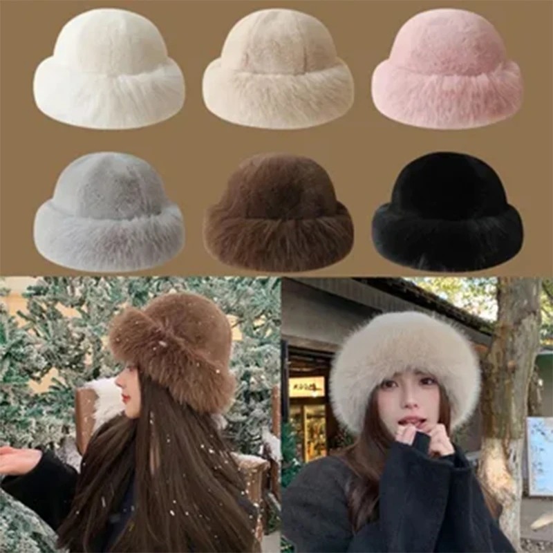 Winter Women's Warm Hat with Thick Velvet Imitation Fur Fashion Fisherman's Hat Outdoor Windproof Ear Protection Hat
Winter Women's Warm Hat with Thick Velvet Imitation Fur Fashion Fisherman's Hat Outdoor Windproof Ear Protection Hat