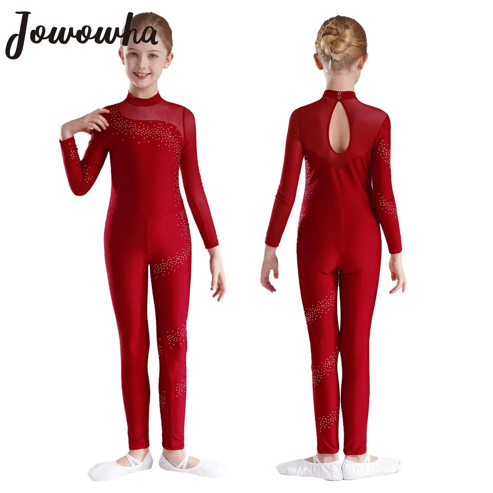 Kids Girls Gymnastics Ballet Dance Jumpsuit Figure Skating Acrobatics Yoga Performance Costume Long Sleeve Rhinestones Bodysuit
Kids Girls Gymnastics Ballet Dance Jumpsuit Figure Skating Acrobatics Yoga Performance Costume Long Sleeve Rhinestones Bodysuit