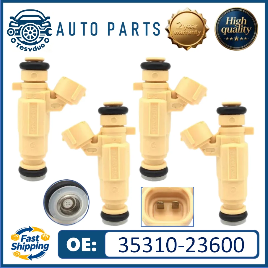35310-23600 New High Quality 4pcs Fuel Injectors Fits For Hyundai Elantra 2002~2008 Tiburon 2003~2008 Tucson 2005~2009 2.0L L4
35310-23600 New High Quality 4pcs Fuel Injectors Fits For Hyundai Elantra 2002~2008 Tiburon 2003~2008 Tucson 2005~2009 2.0L L4