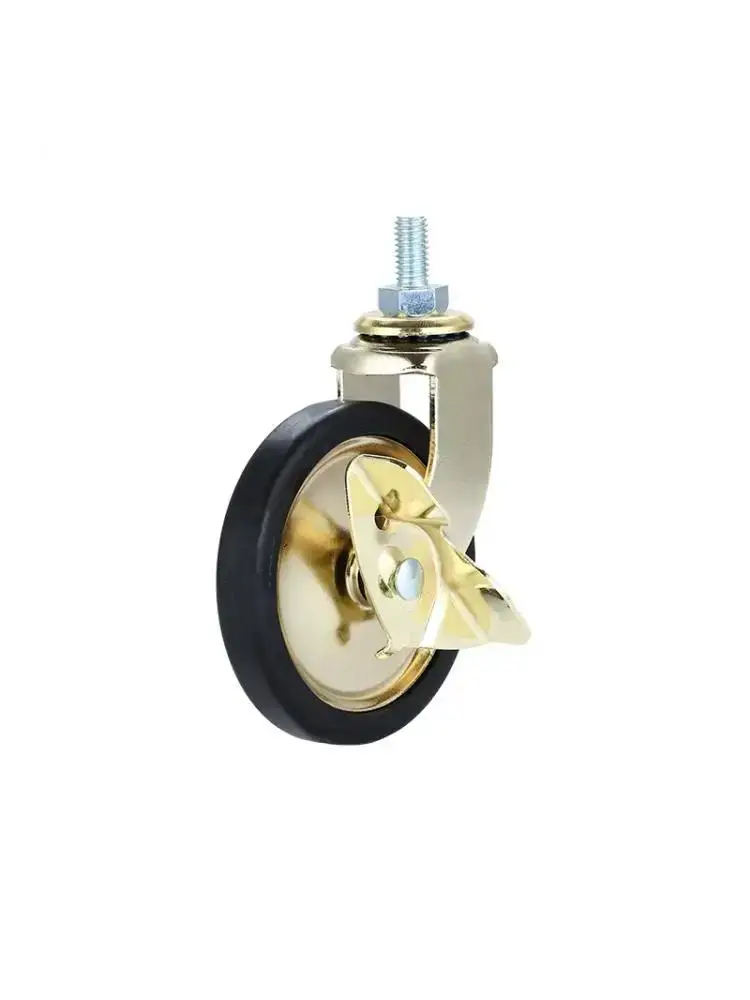 (4 Packs) 3-inch Screw Stem Gold Hand Dining Wheel Brake Furniture Push Pp Silent & Swivel Caster Wheel Caster
(4 Packs) 3-inch Screw Stem Gold Hand Dining Wheel Brake Furniture Push Pp Silent & Swivel Caster Wheel Caster
