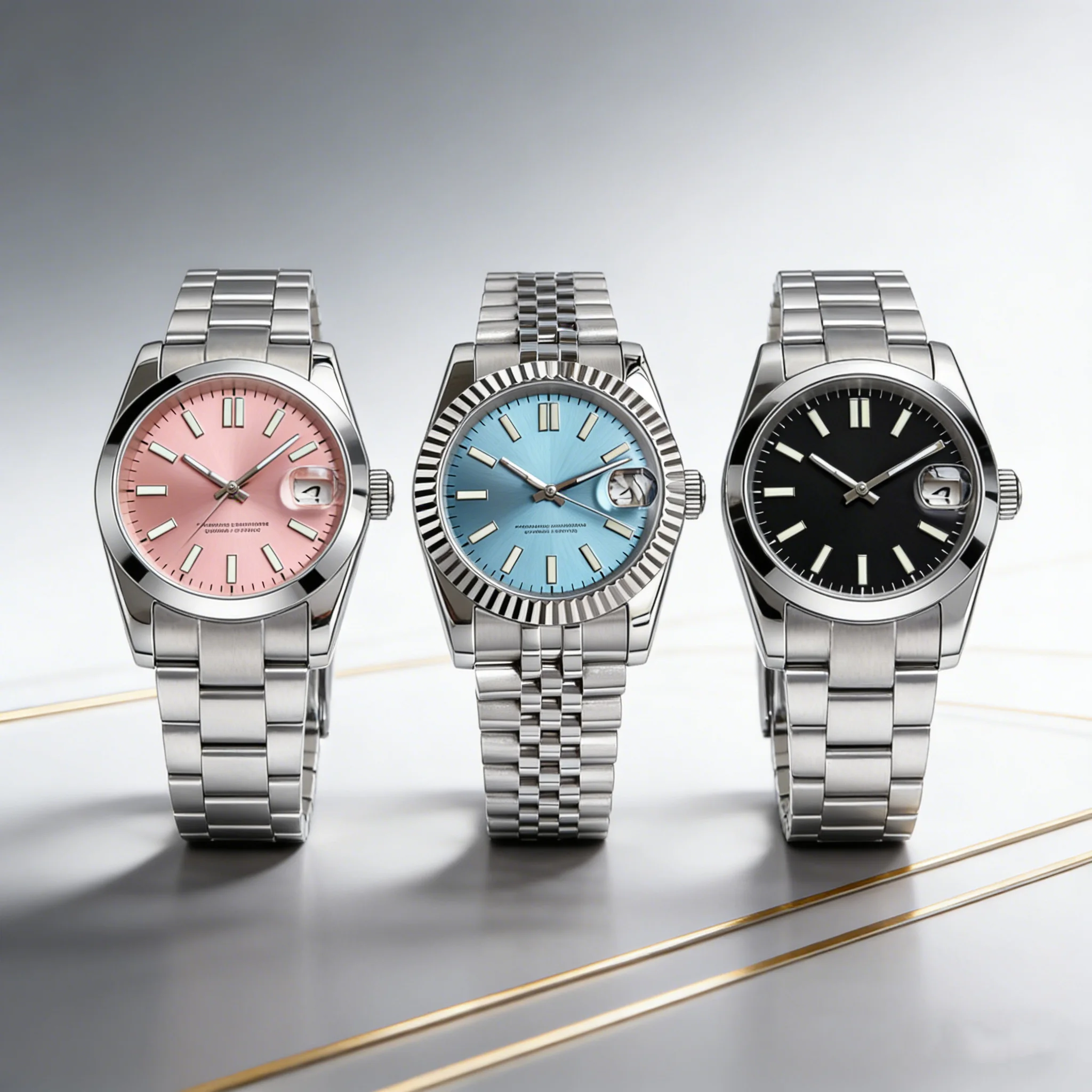 Tandorio Automatic Watch for Men NH35A Mechanical Movement Blue Pink Black Dial Sapphire Crystal Lady Watches 316L 36mm 39mm
Tandorio Automatic Watch for Men NH35A Mechanical Movement Blue Pink Black Dial Sapphire Crystal Lady Watches 316L 36mm 39mm