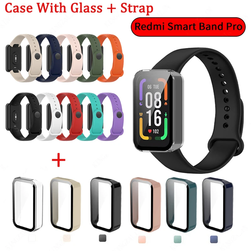 Чехол + ремешок для Redmi Smart Band Pro, Защитная крышка для экрана, чехол для Xiaomi Redmi Band Pro, браслет, силиконовый ремешок для часов, Correas
Чехол + ремешок для Redmi Smart Band Pro, Защитная крышка для экрана, чехол для Xiaomi Redmi Band Pro, браслет, силиконовый ремешок для часов, Correas