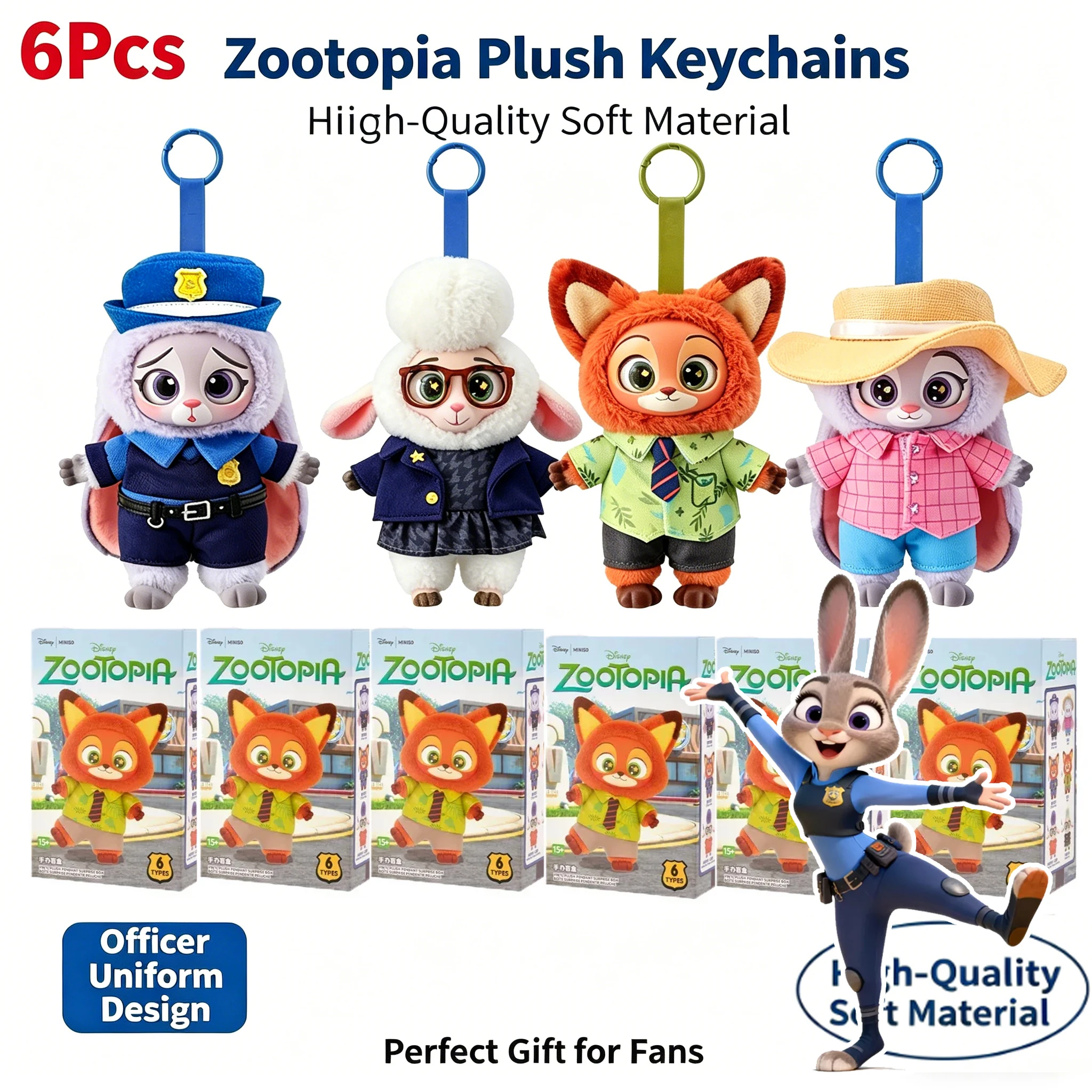 Zootopia Series Blind Box Judy Nick Vinyl Plush Cartoon Character Pendant Trendy Toys Box Birthday Gifts for Kids
Zootopia Series Blind Box Judy Nick Vinyl Plush Cartoon Character Pendant Trendy Toys Box Birthday Gifts for Kids