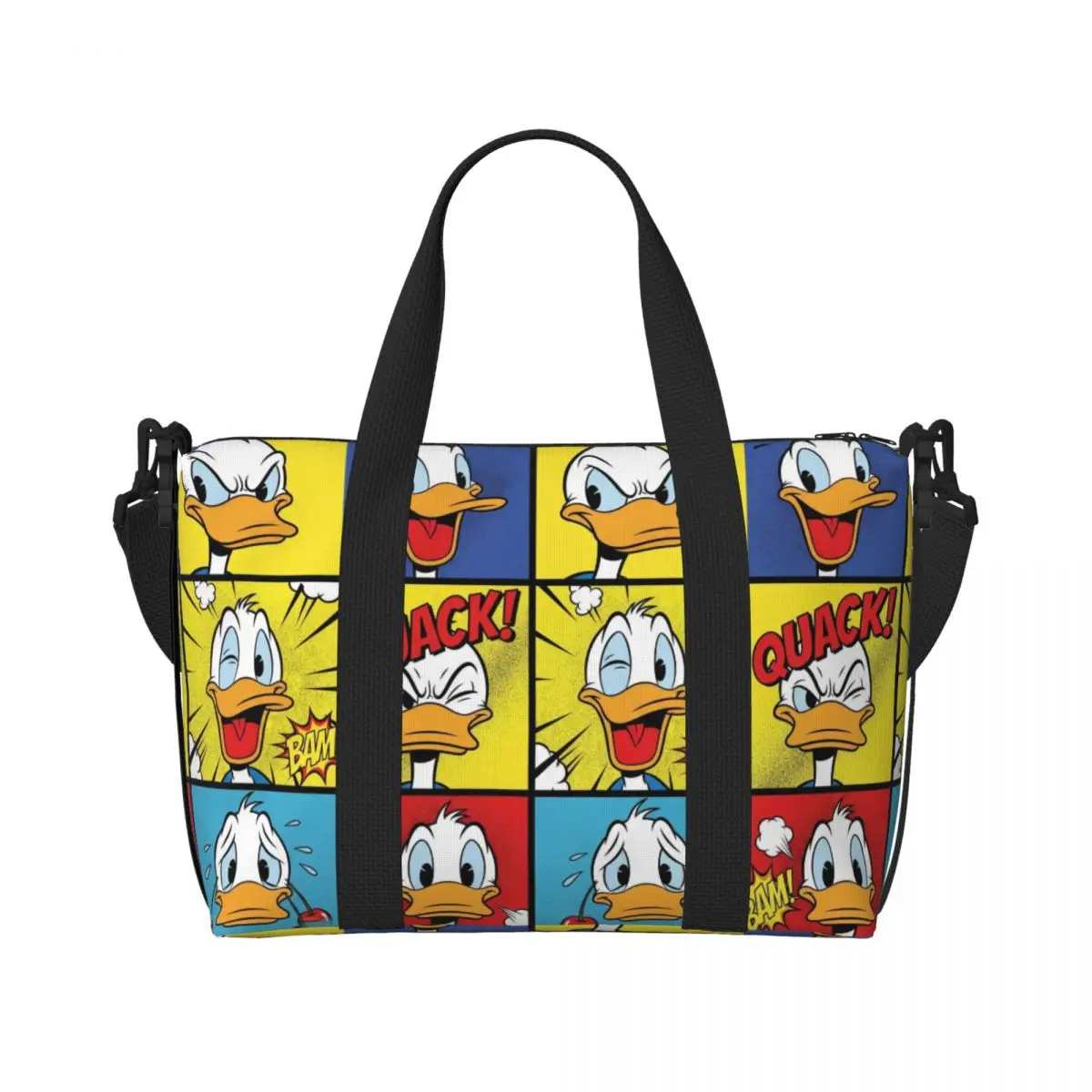 Custom Donald Anime Duck Beach Tote Bag for Women Funny Cartoon Big Compartment Gym Beach Travel Bags
Custom Donald Anime Duck Beach Tote Bag for Women Funny Cartoon Big Compartment Gym Beach Travel Bags