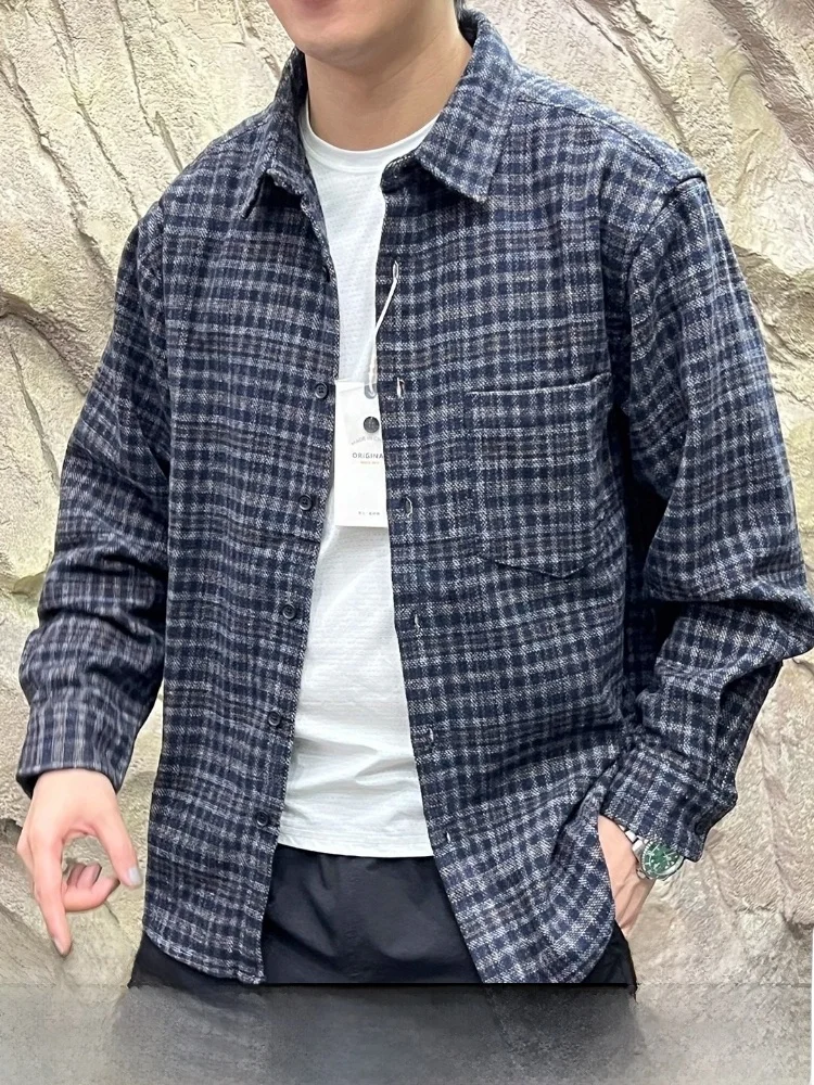 Тяжелый американский ретро карбоновый платок Long Sve irt Jaet для мужчин, повседневный клетчатый воротник, дизайн Thiened, осень...
Тяжелый американский ретро карбоновый платок Long Sve irt Jaet для мужчин, повседневный клетчатый воротник, дизайн Thiened, осень...